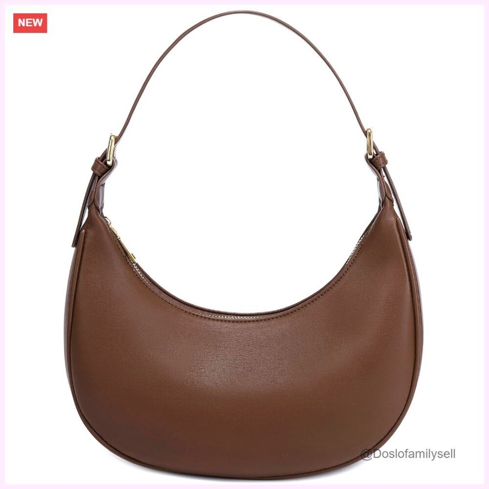 Small Crescent Hobo Bag with Adjustable Straps for Daily Use